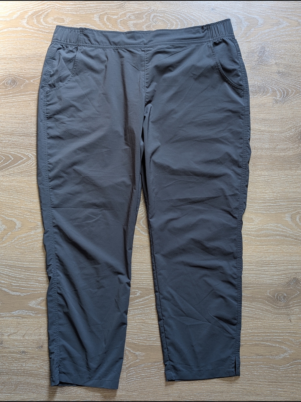 Eddie Bauer Women's Stretch Travel Pants Charcoal Pull On